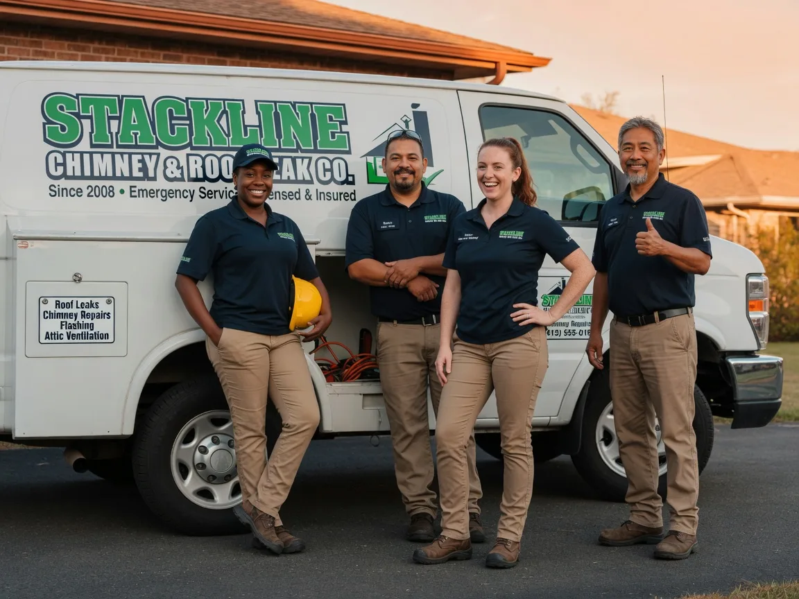 Chimney flashing repair company in Somerset, TX